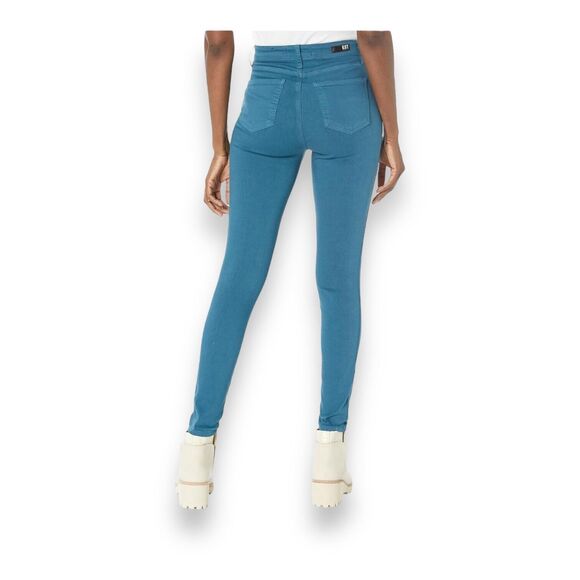 New KUT FROM THE KLOTH High Rise Mia Toothpick Skinny Jeans 8 Ocean Blue Jeans - Picture 11 of 16